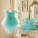 Baby Fluffy angel Dress Sky Blue